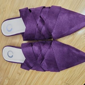Elegant Woven Mule Pointed-toe Size 9